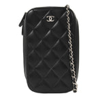 Chanel CC Phone Bag · Calfskin · Chain Strap