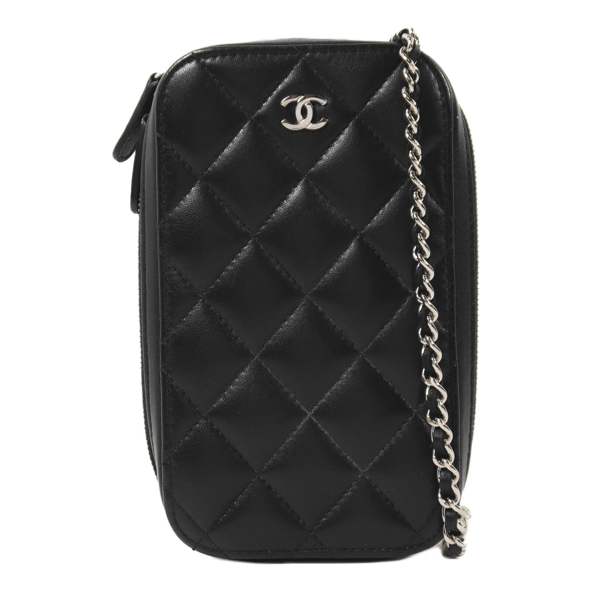 Chanel CC Phone Bag · Calfskin · Chain Strap