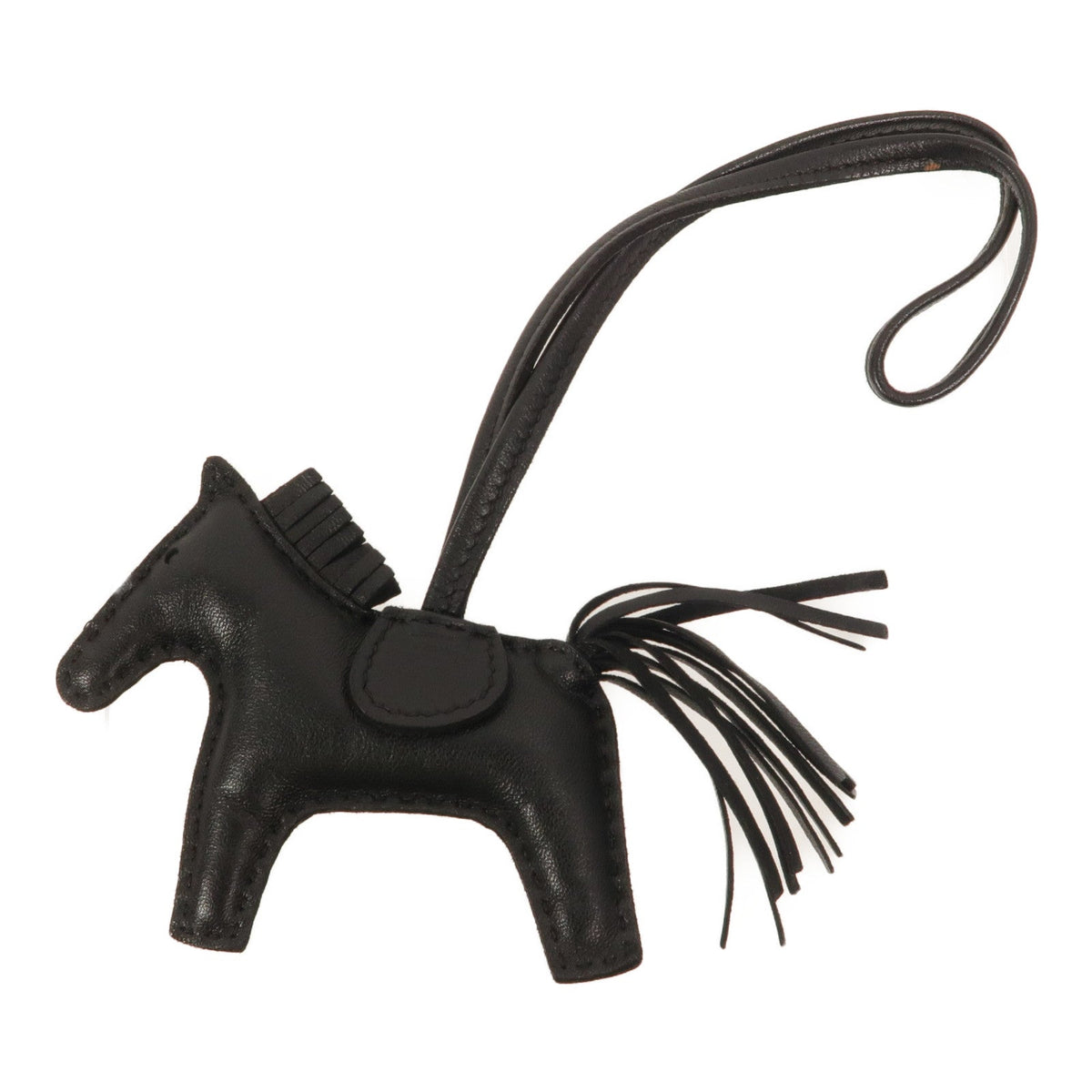 Hermès Rodeo PM · Noir · Lambskin Charm