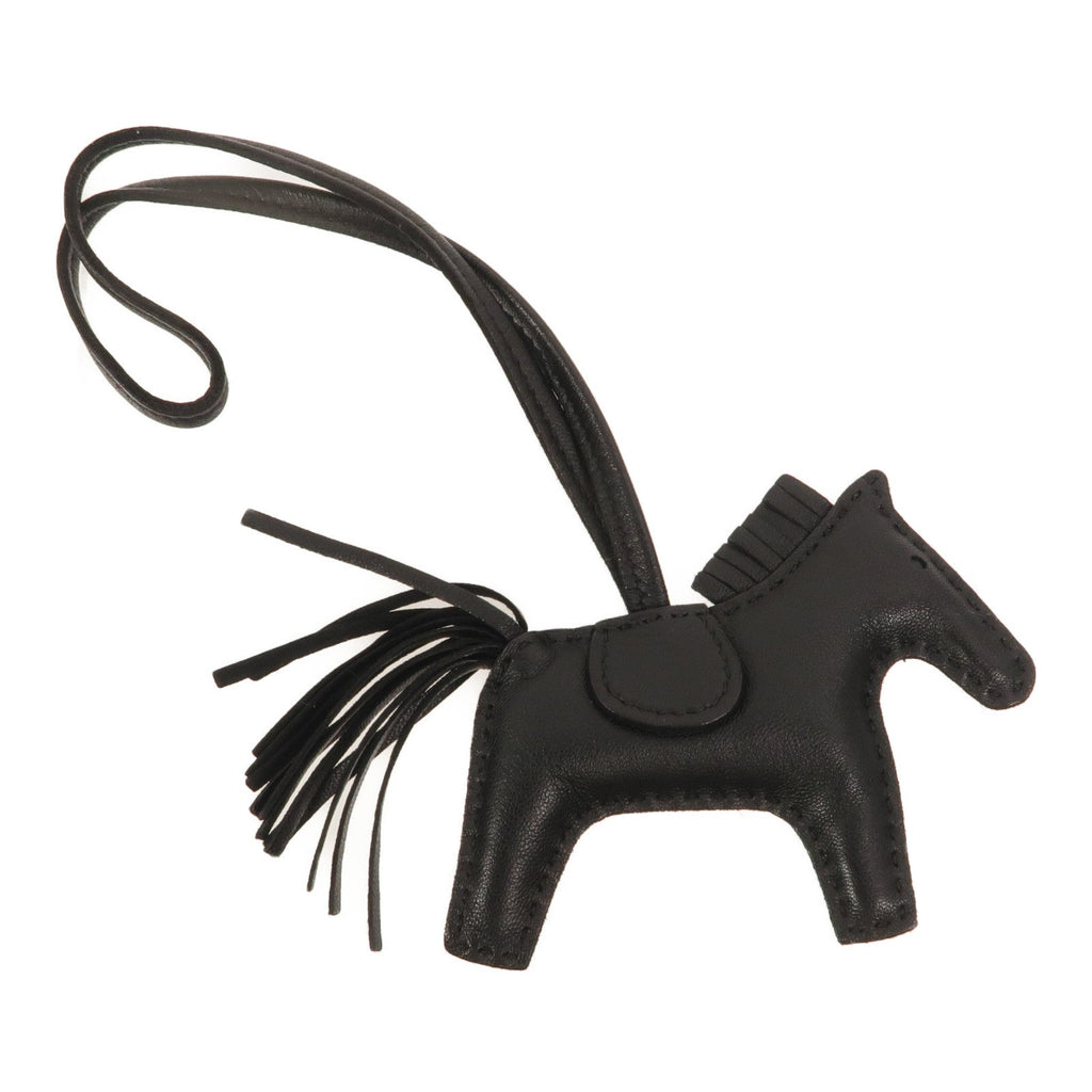 Hermès Rodeo PM · Noir · Lambskin Charm