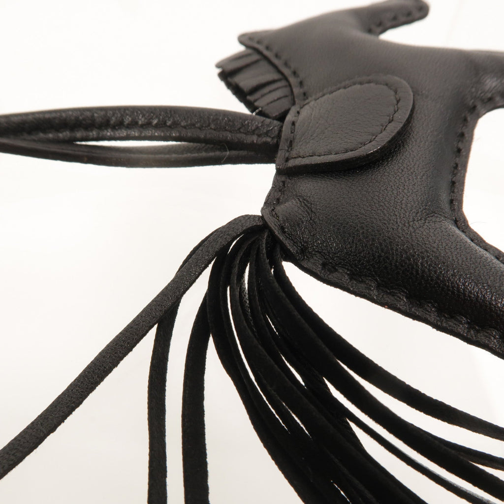 Hermès Rodeo PM · Noir · Lambskin Charm