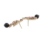 CHANEL CC Drop Earrings · Strass · Rose Gold