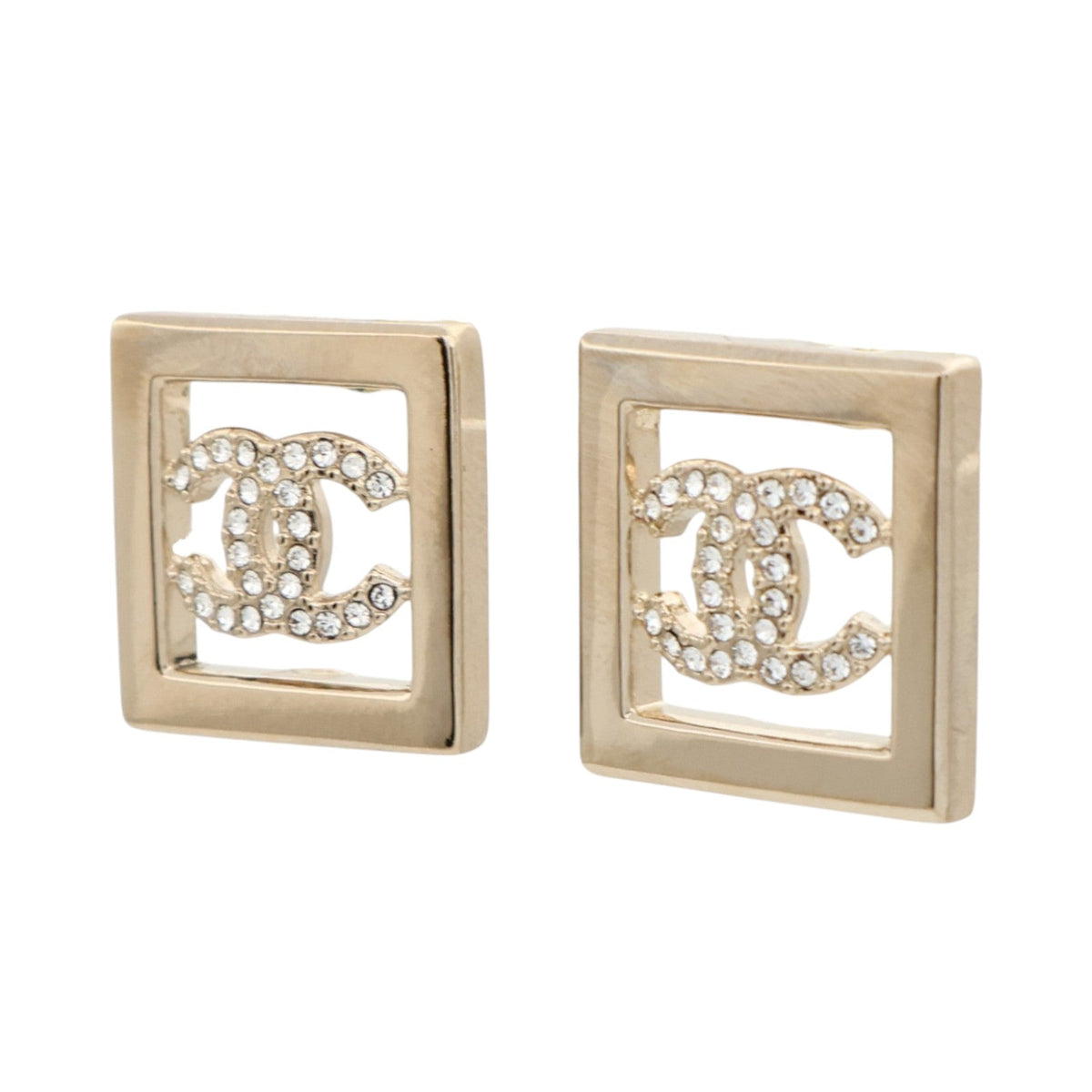 CHANEL CC Earrings · Metal