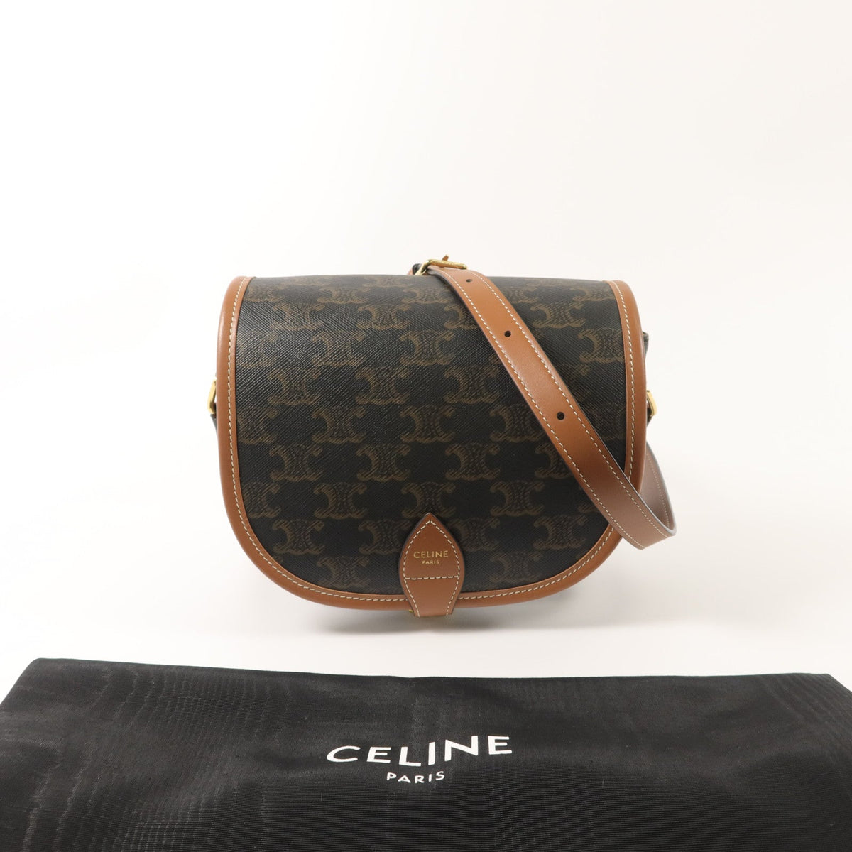 Celine Folco · Coated Canvas Shoulder Bag