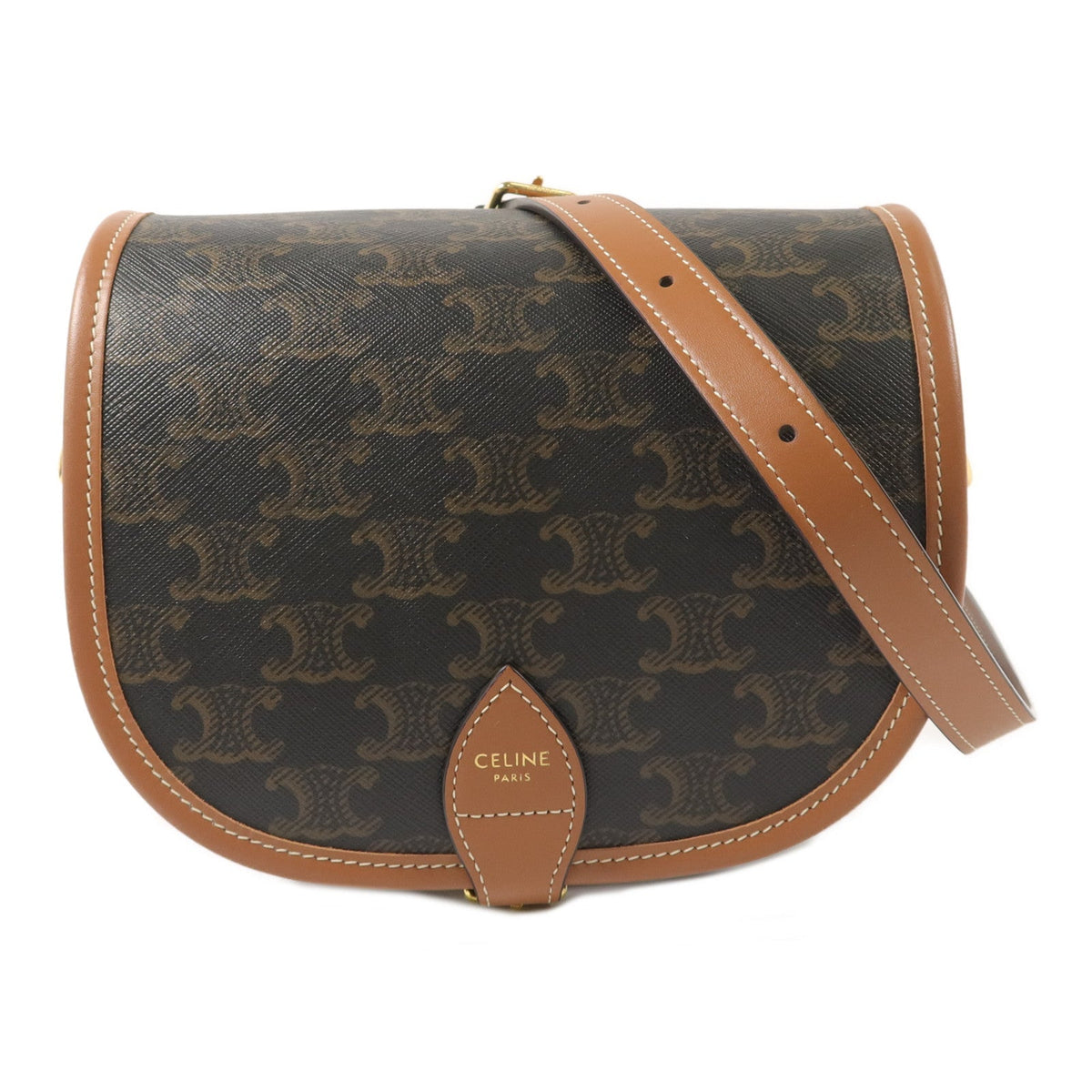 Celine Folco · Coated Canvas Shoulder Bag