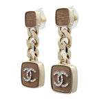 CHANEL CC Earrings · Tortoise & Gold