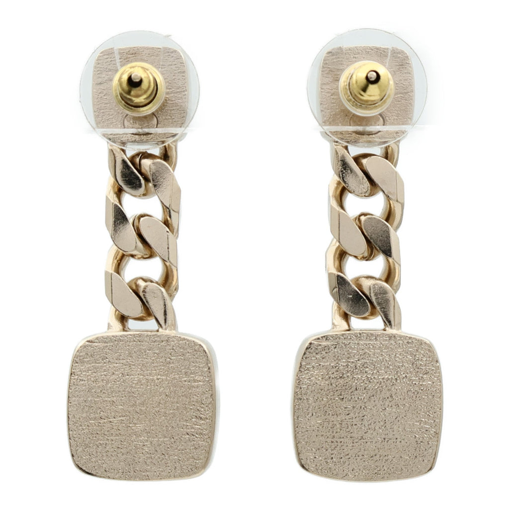 CHANEL CC Earrings · Tortoise & Gold