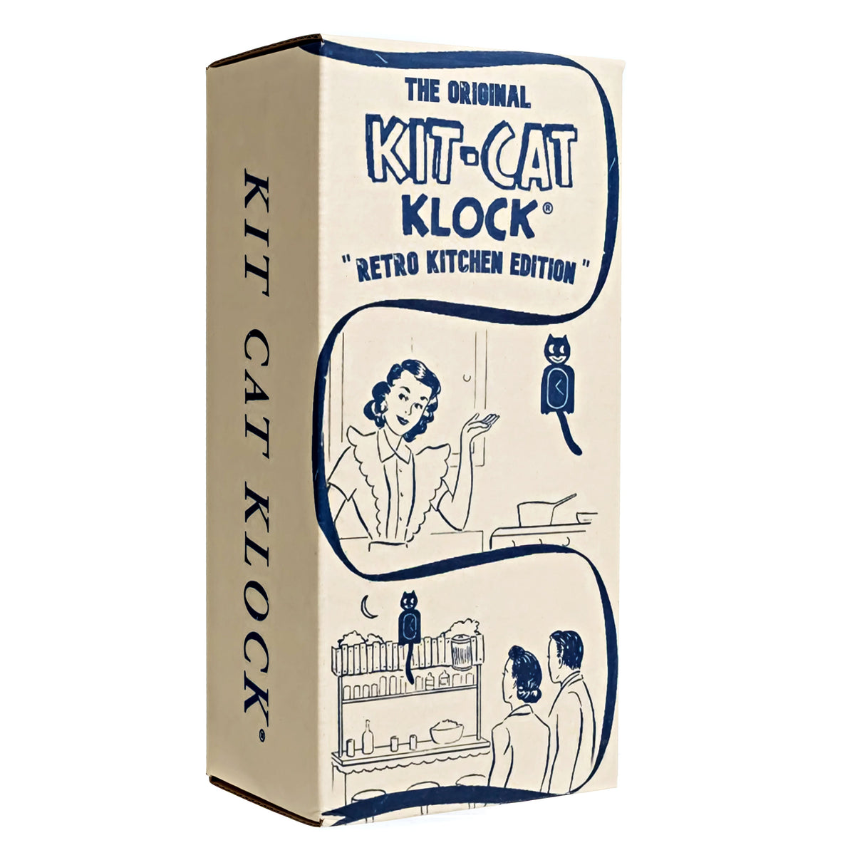 Retired Retro Pink Lady Kitchen Edition Kit-Cat Klock