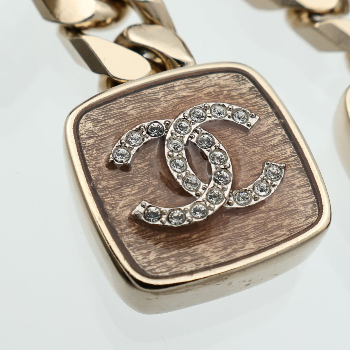 CHANEL CC Earrings · Tortoise & Gold