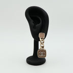 CHANEL CC Earrings · Tortoise & Gold