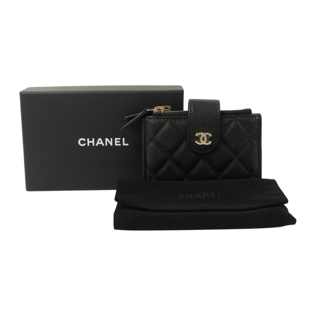 CHANEL Calfskin Card & Coin Case