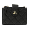 CHANEL Calfskin Card & Coin Case