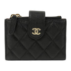CHANEL Calfskin Card & Coin Case