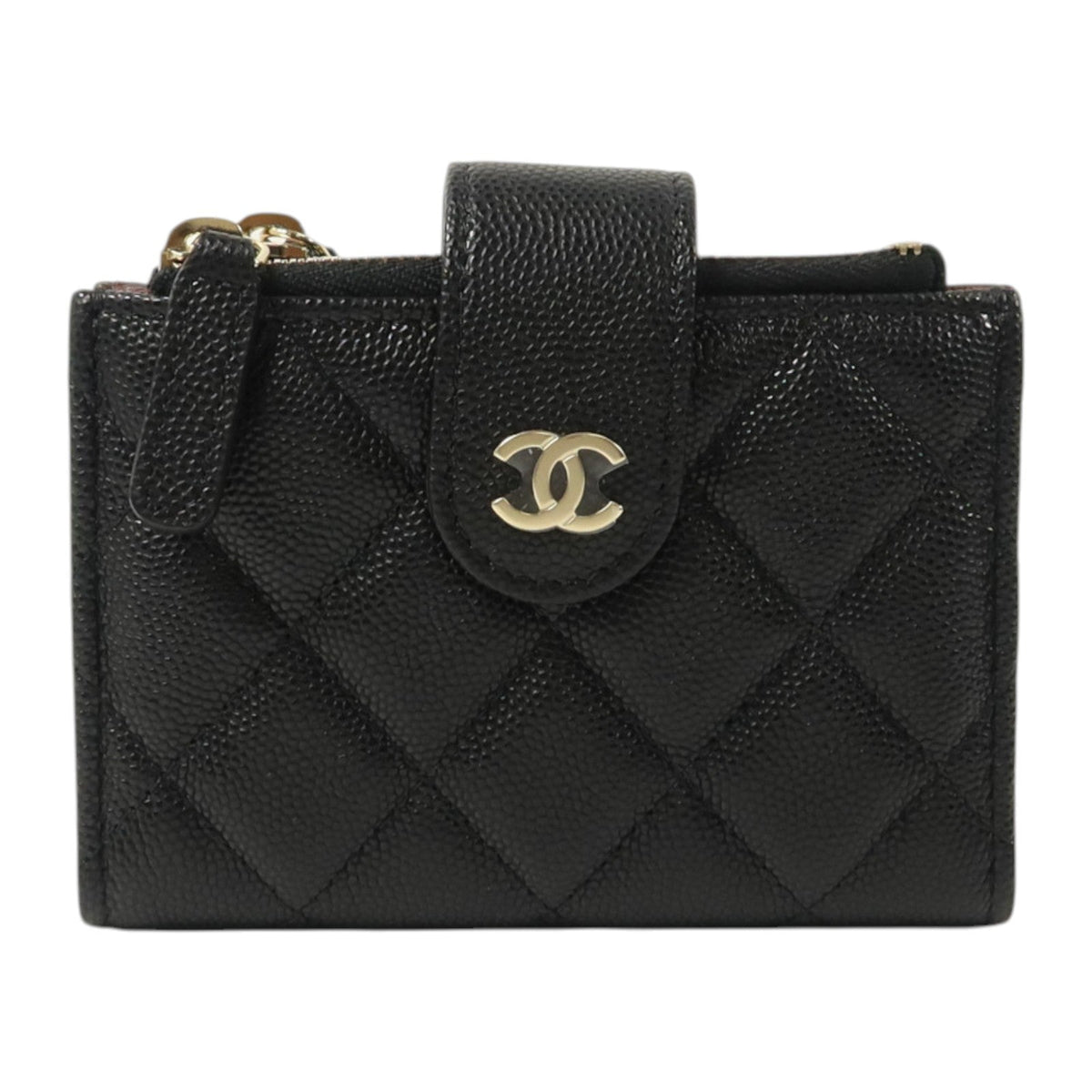 CHANEL Calfskin Card & Coin Case
