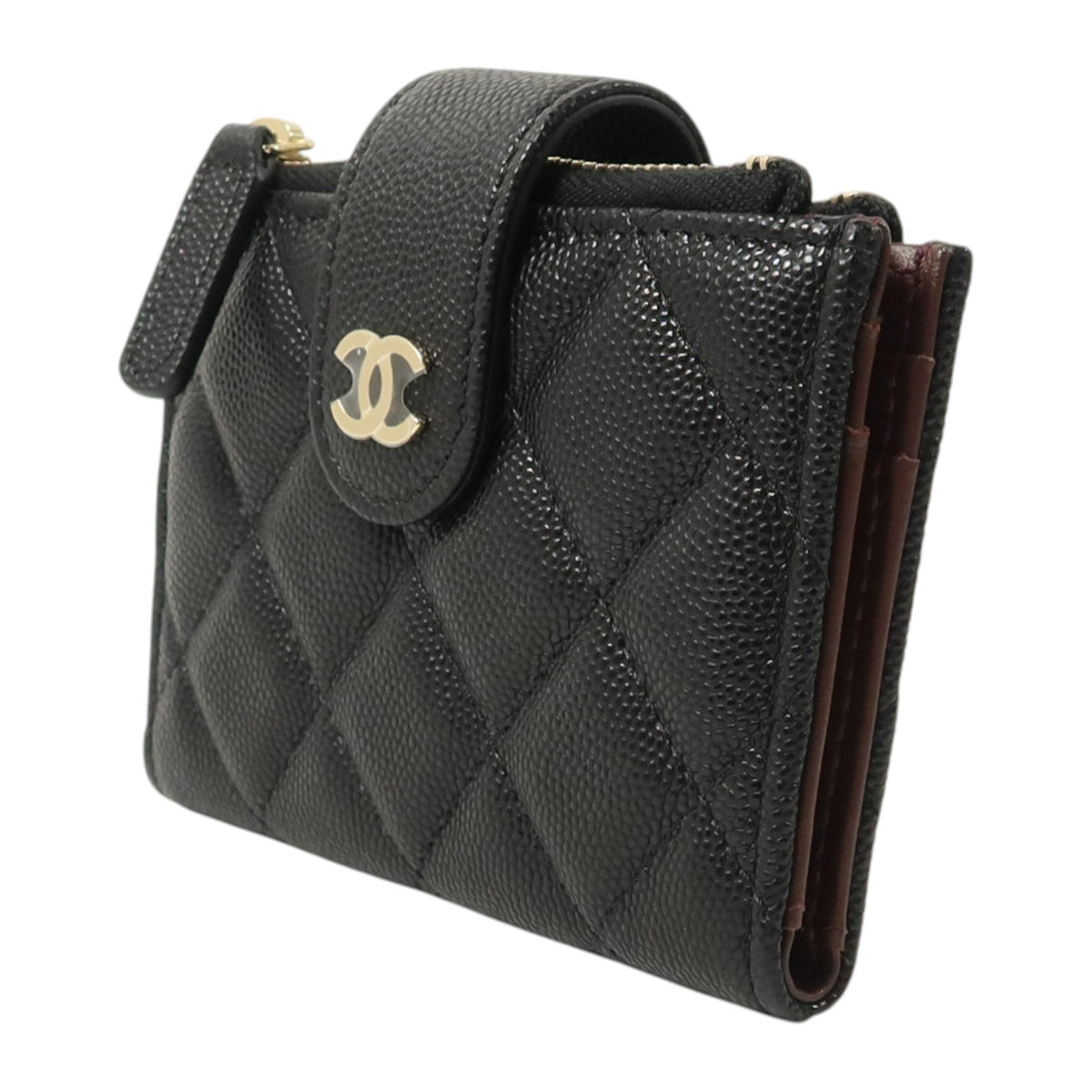 CHANEL Calfskin Card & Coin Case