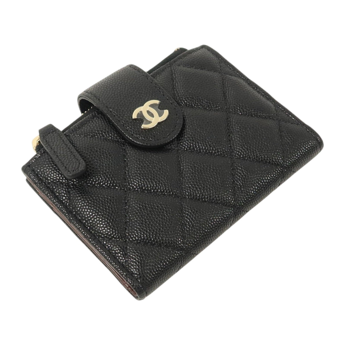 CHANEL Calfskin Card & Coin Case