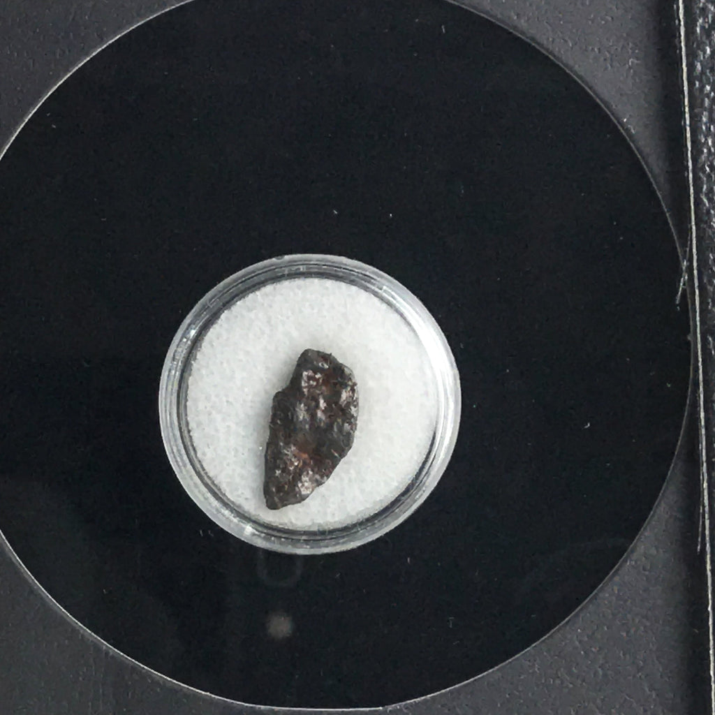 Genuine Nantan Meteorite in Glass Display Box