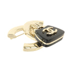 Chanel CC Brooch · PVC & Gold Metal