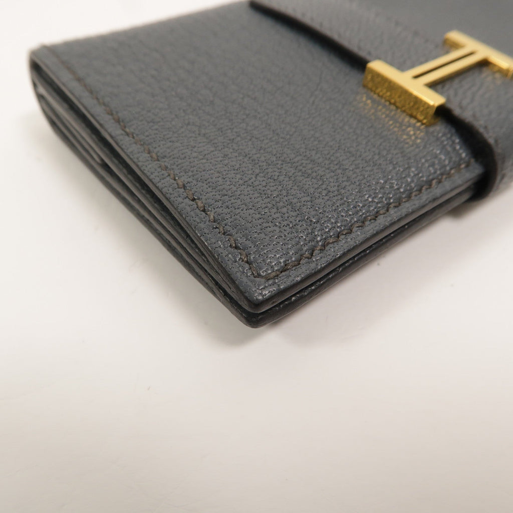 Hermès Bearn Mini · Chèvre · Gris Misty