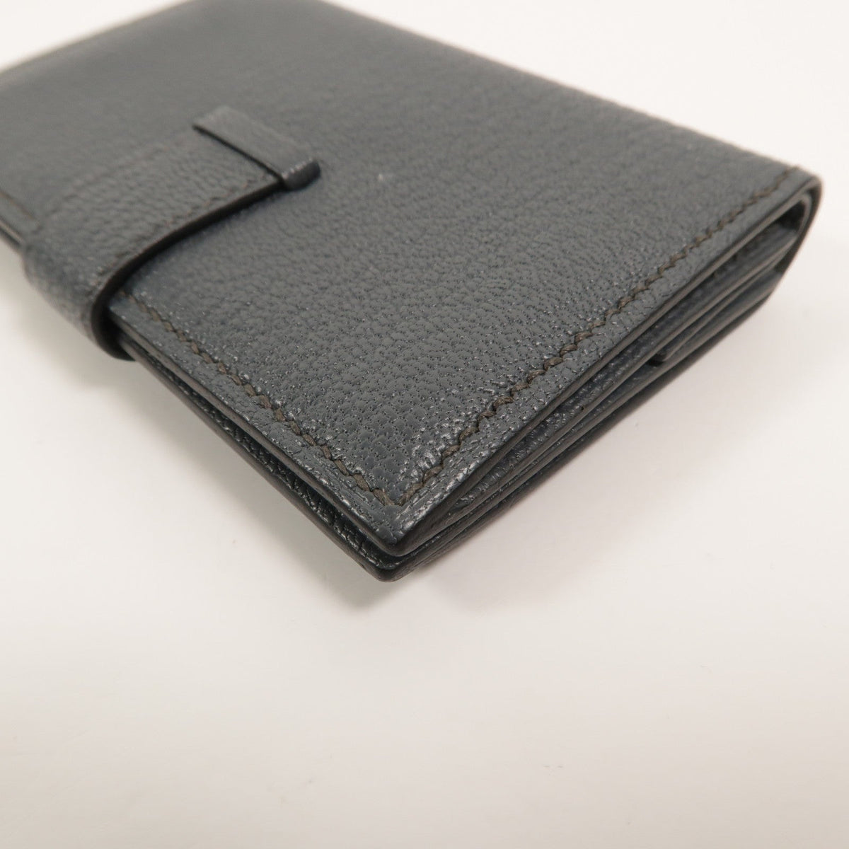 Hermès Bearn Mini · Chèvre · Gris Misty