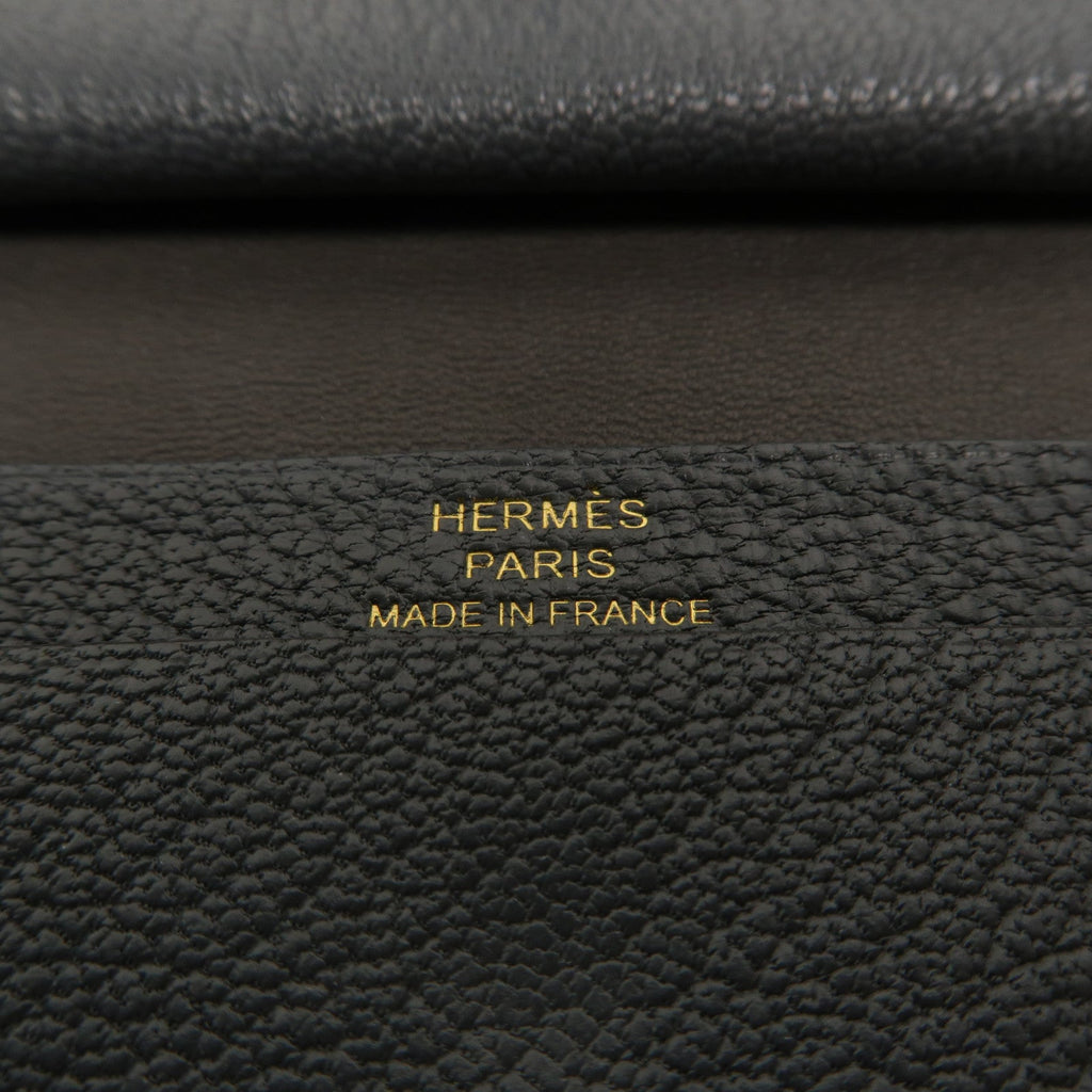 Hermès Bearn Mini · Chèvre · Gris Misty