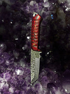 A 2. Titan Diver - Damascus steel/ EDC / cherry wood TD-275