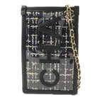 Chanel Phone Pouch · Tweed · Chain Strap