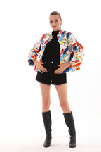 The Odessa Multicolor Leather Women Jacket