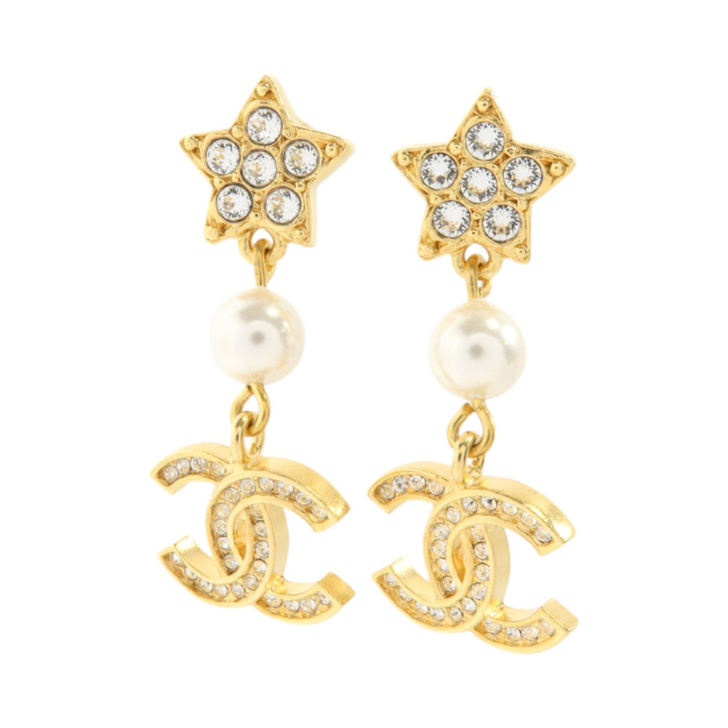 CHANEL CC Earrings · Pearl Detail