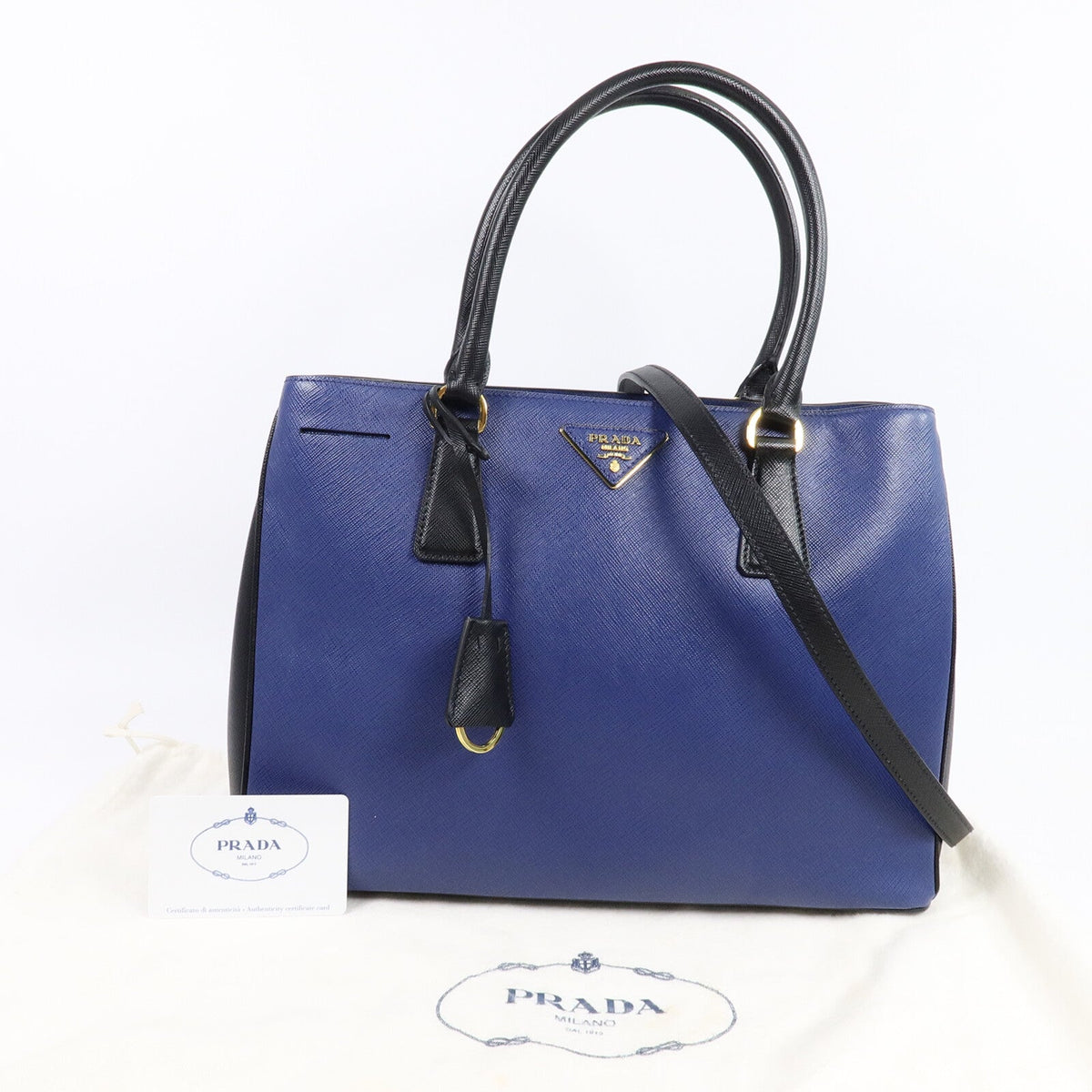 Prada Two-Way · Calfskin · Bicolor