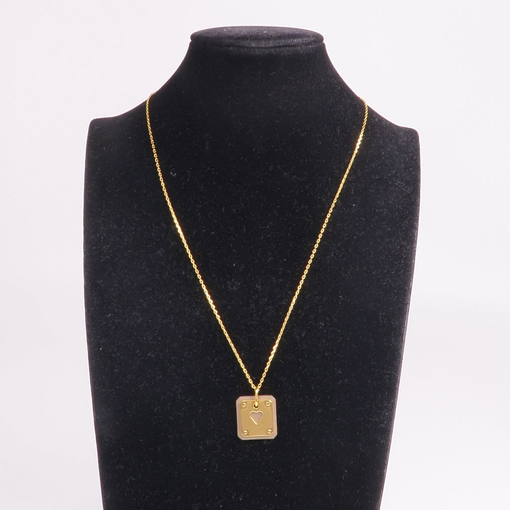 Hermès As De Coeur · Gold Plated · Swift