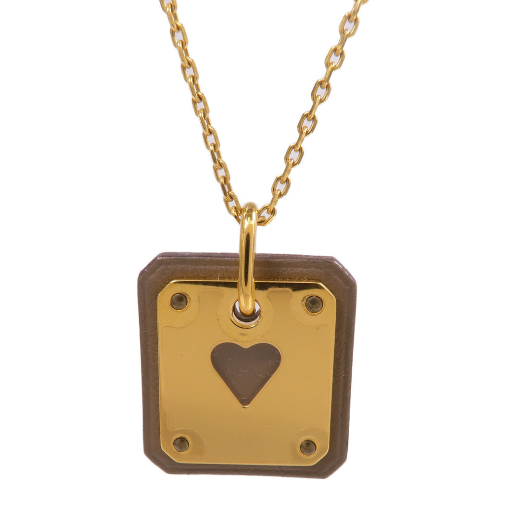 Hermès As De Coeur · Gold Plated · Swift