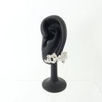 Chanel CC Earrings · Silver