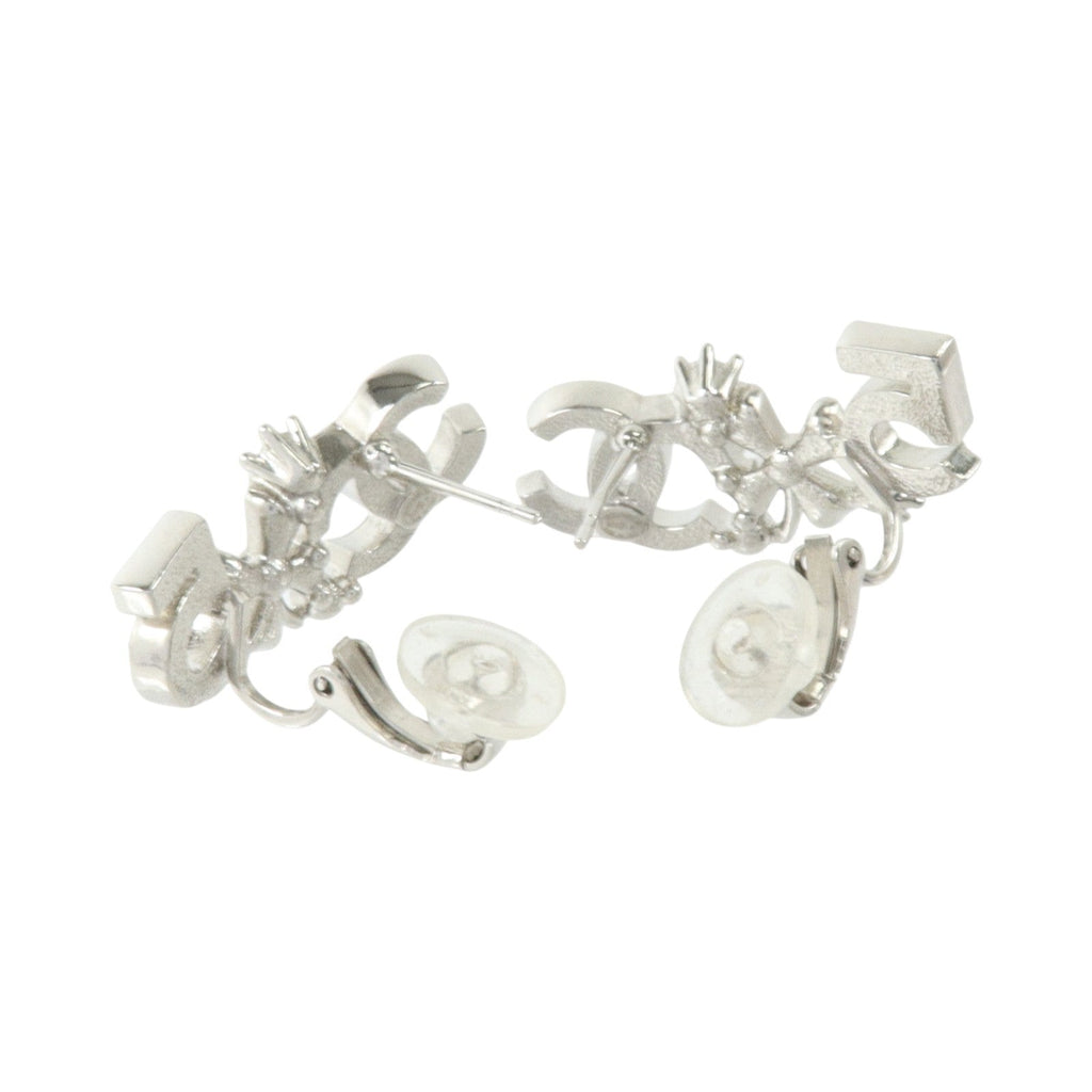 Chanel CC Earrings · Silver