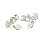 Chanel CC Earrings · Silver