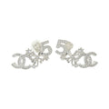 Chanel CC Earrings · Silver