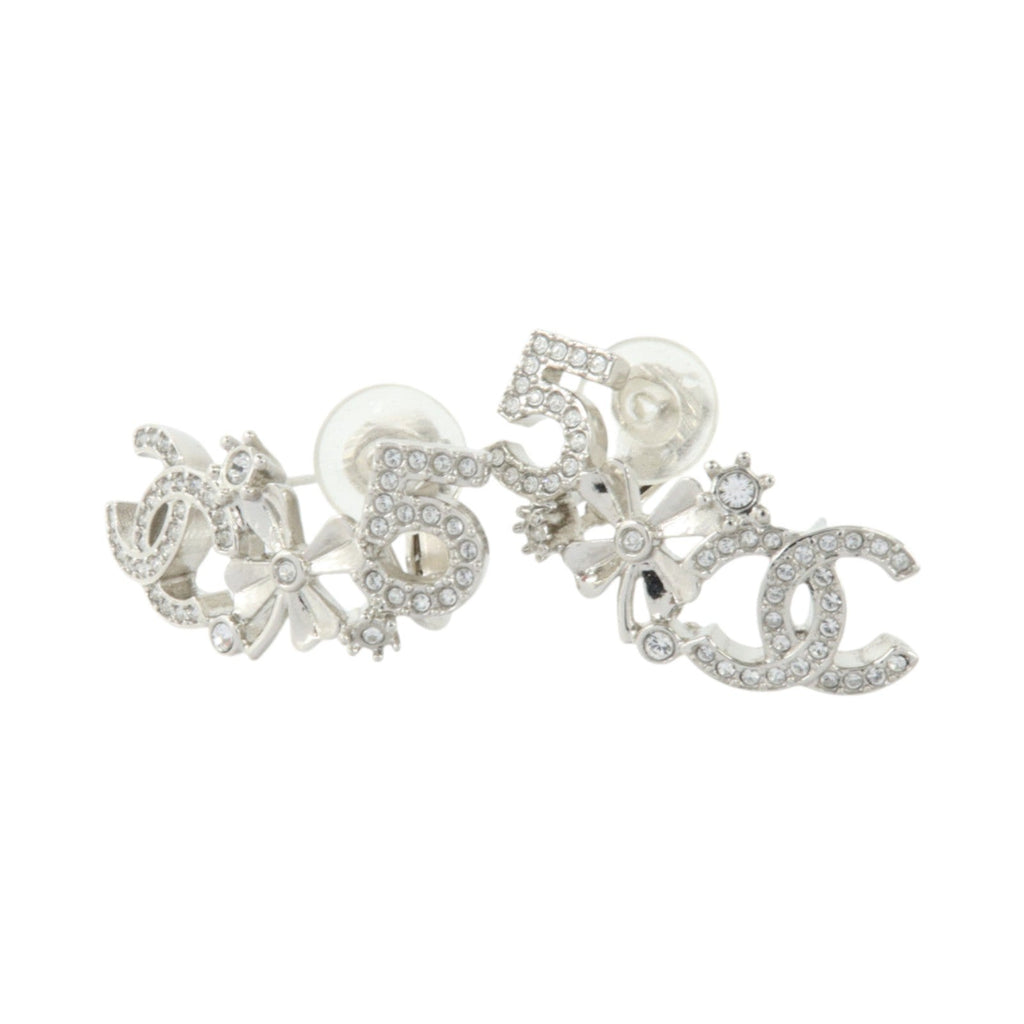 Chanel CC Earrings · Silver