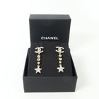 Chanel CC Earrings · Two-Tone Metal