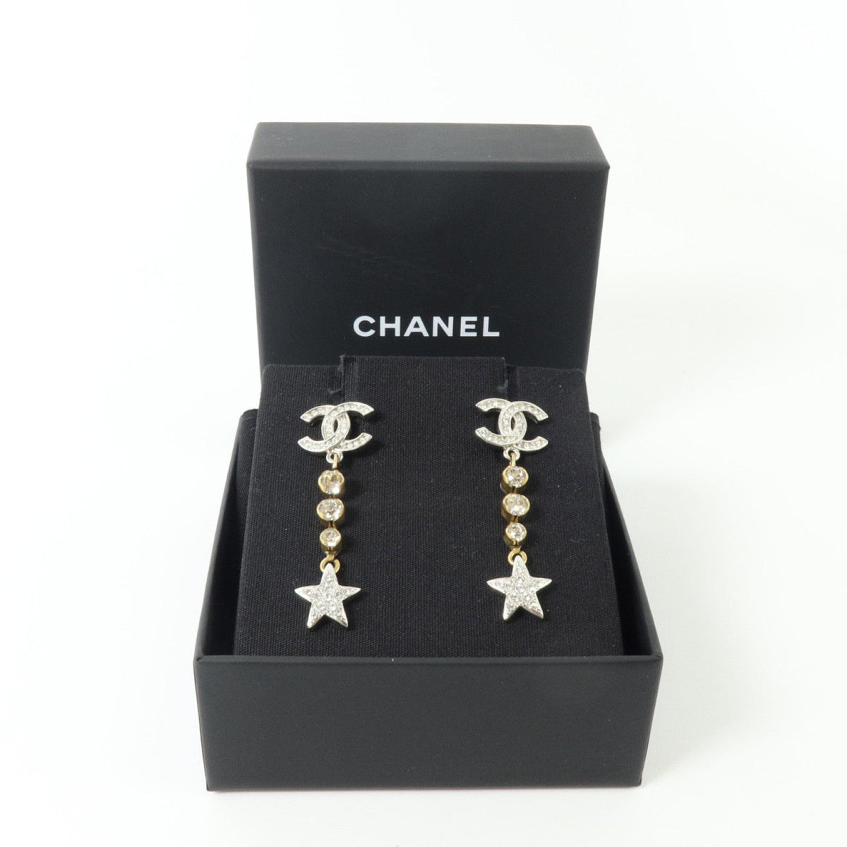 Chanel CC Earrings · Two-Tone Metal