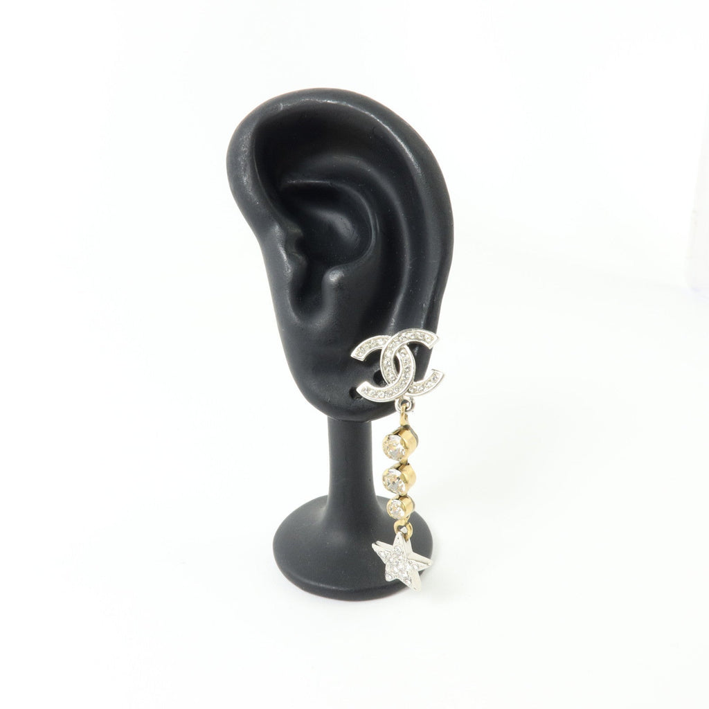 Chanel CC Earrings · Two-Tone Metal