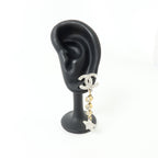 Chanel CC Earrings · Two-Tone Metal