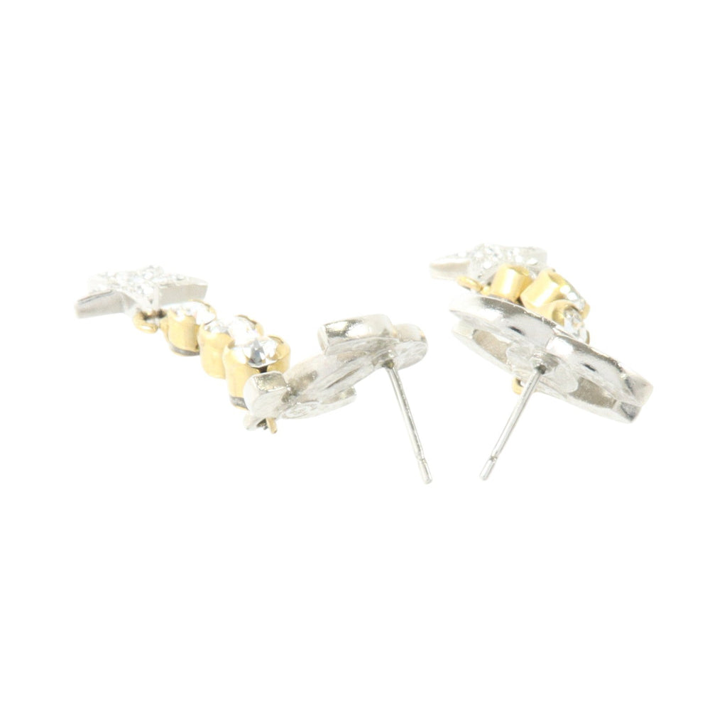 Chanel CC Earrings · Two-Tone Metal