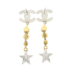 Chanel CC Earrings · Two-Tone Metal