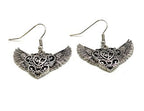 SK2535E Earring Winged Heart Scroll Design