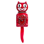 Retired Retro Red Lady Kitchen Edition Kit-Cat Klock