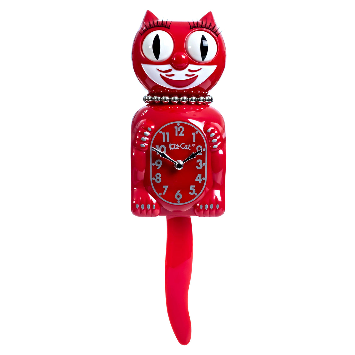Retired Retro Red Lady Kitchen Edition Kit-Cat Klock