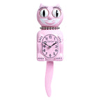 Retired Retro Pink Lady Kitchen Edition Kit-Cat Klock