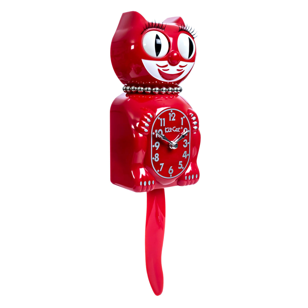 Retired Retro Red Lady Kitchen Edition Kit-Cat Klock