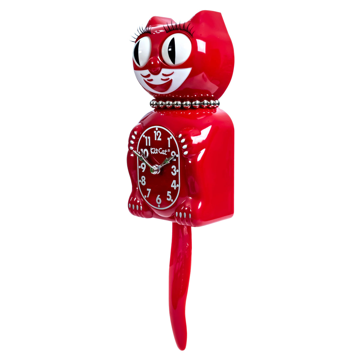 Retired Retro Red Lady Kitchen Edition Kit-Cat Klock