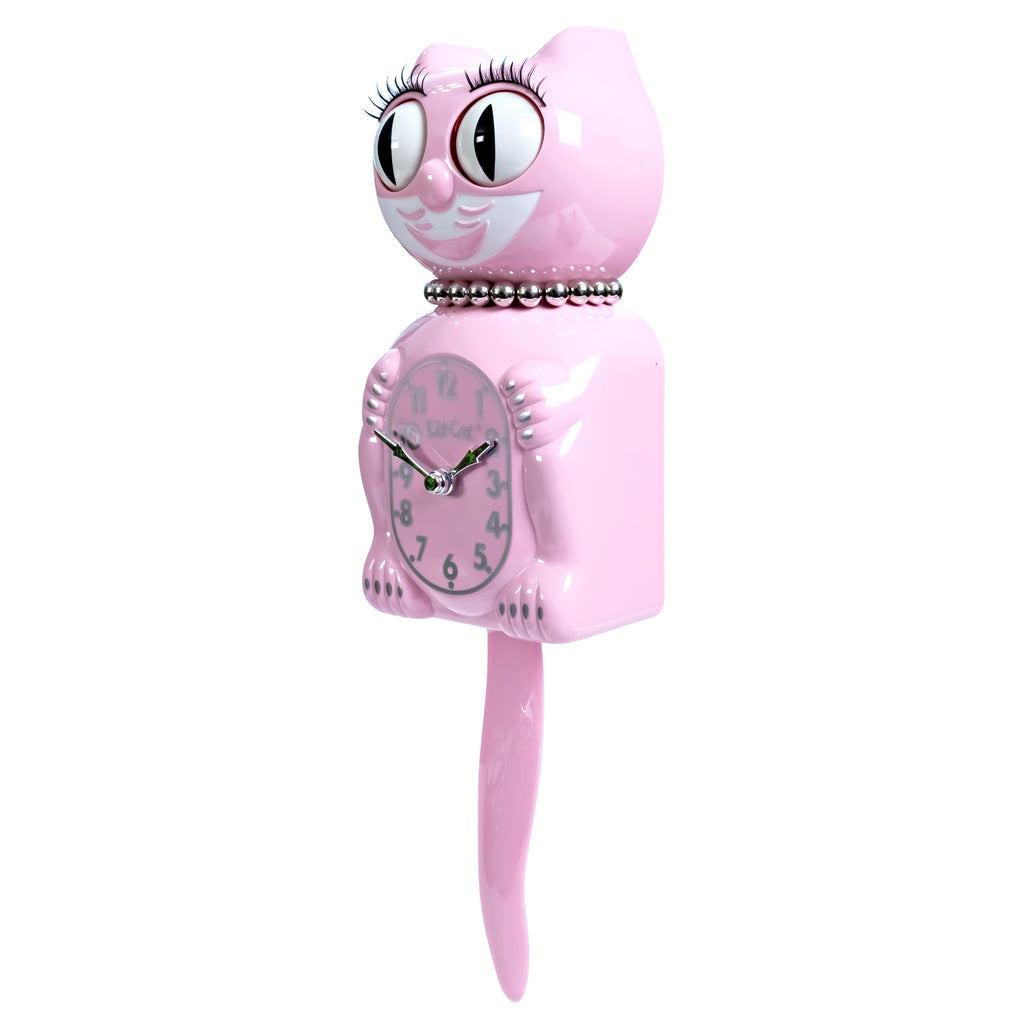 Retired Retro Pink Lady Kitchen Edition Kit-Cat Klock